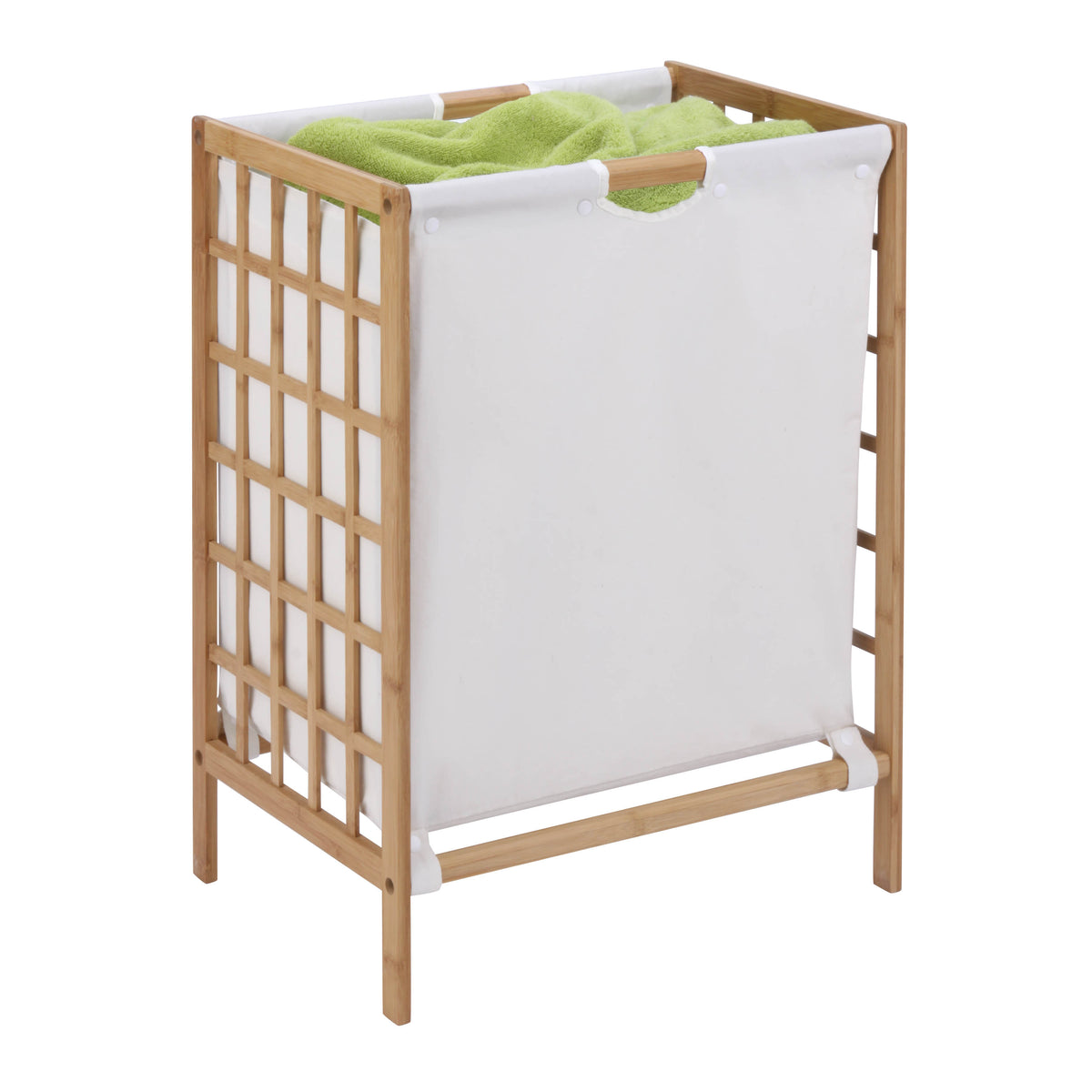 Linon Harding Lifting Hamper, Natural online Bamboo Finish