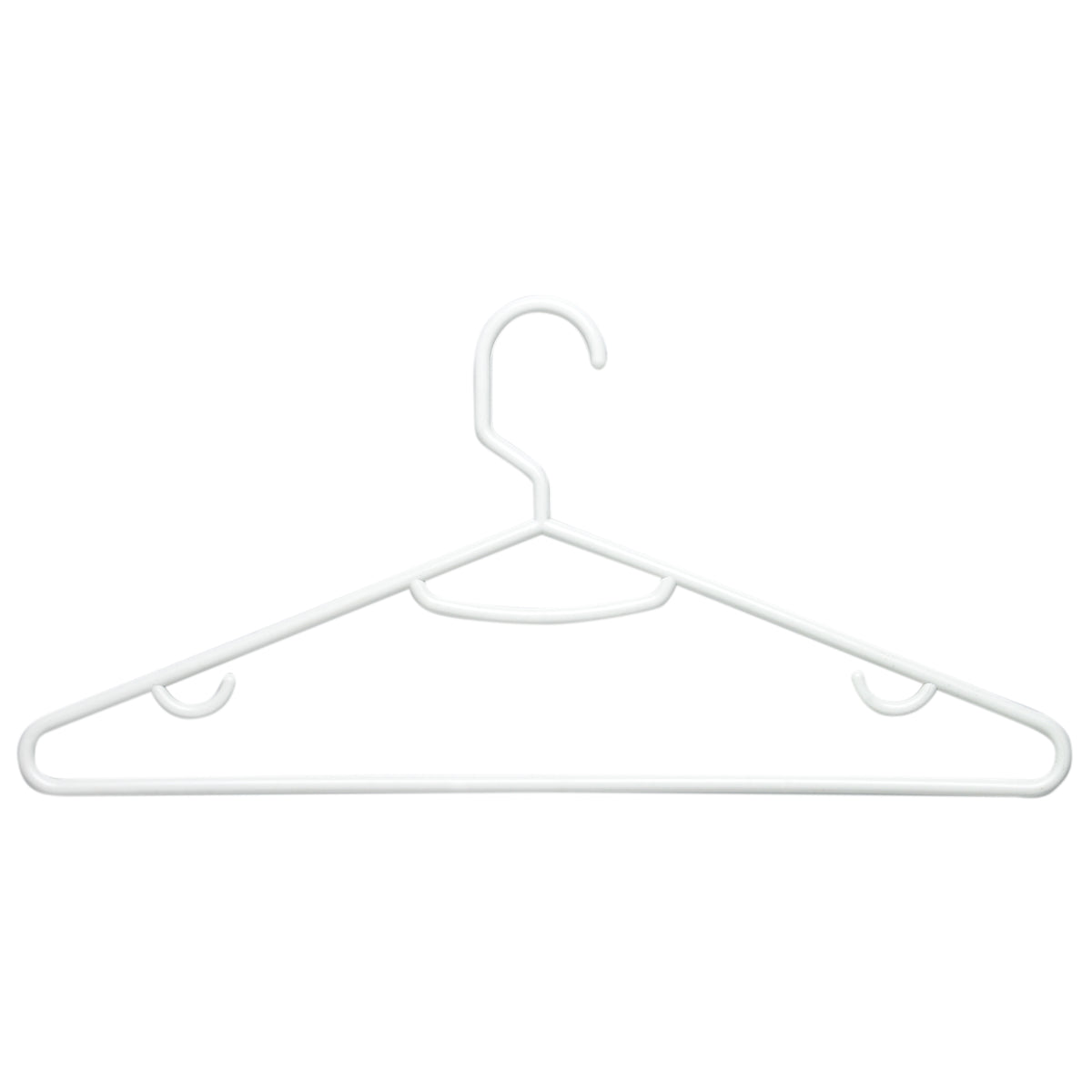 Honey-Can-Do Plastic Hangers, Heavy-Weight White, 3-Pk.