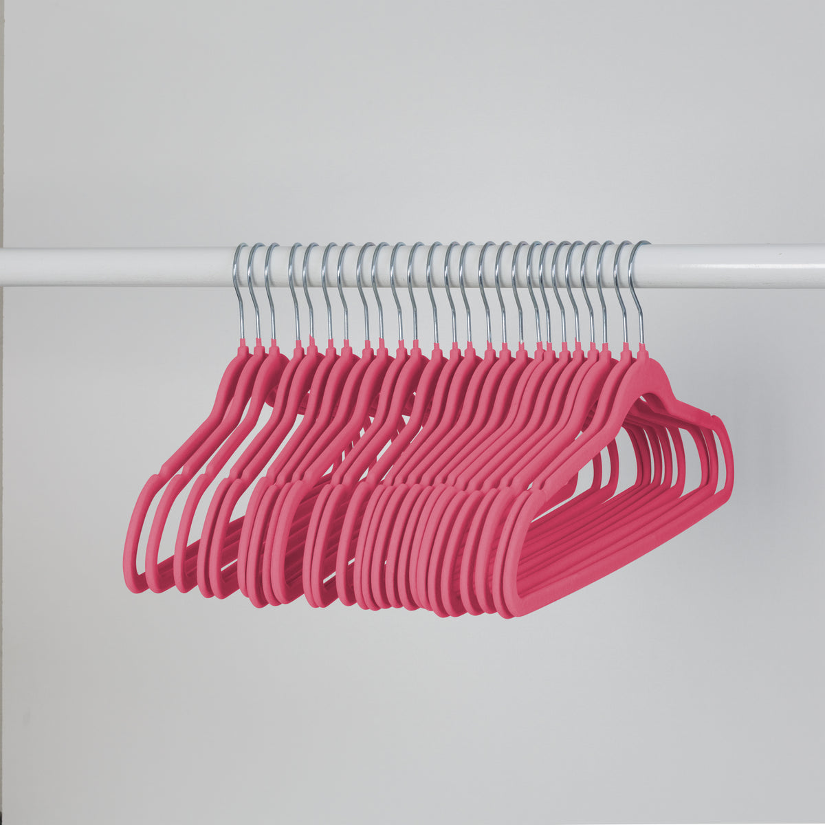 Honey Can Do Pink Non-Slip Velvet Hangers 35-Pack HNG-09733, Color