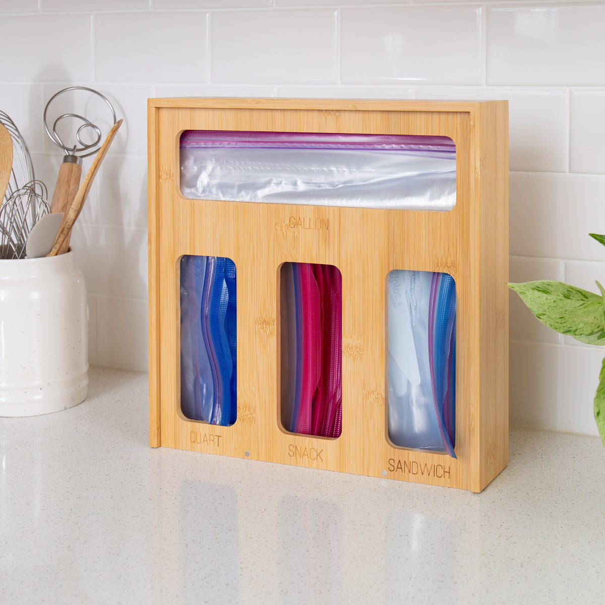 Better Homes and Gardens Bamboo Plastic Bag Storage Drawer