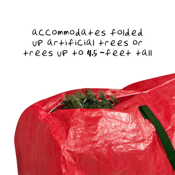 Red Large Holiday Tree Storage Bag (Up to 9 Feet)