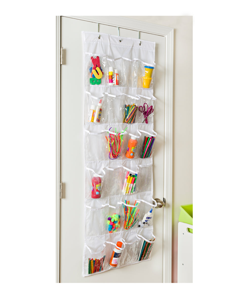 Hastings Home 1 Tier White Plastic Over-the-door Shoe Organizer at