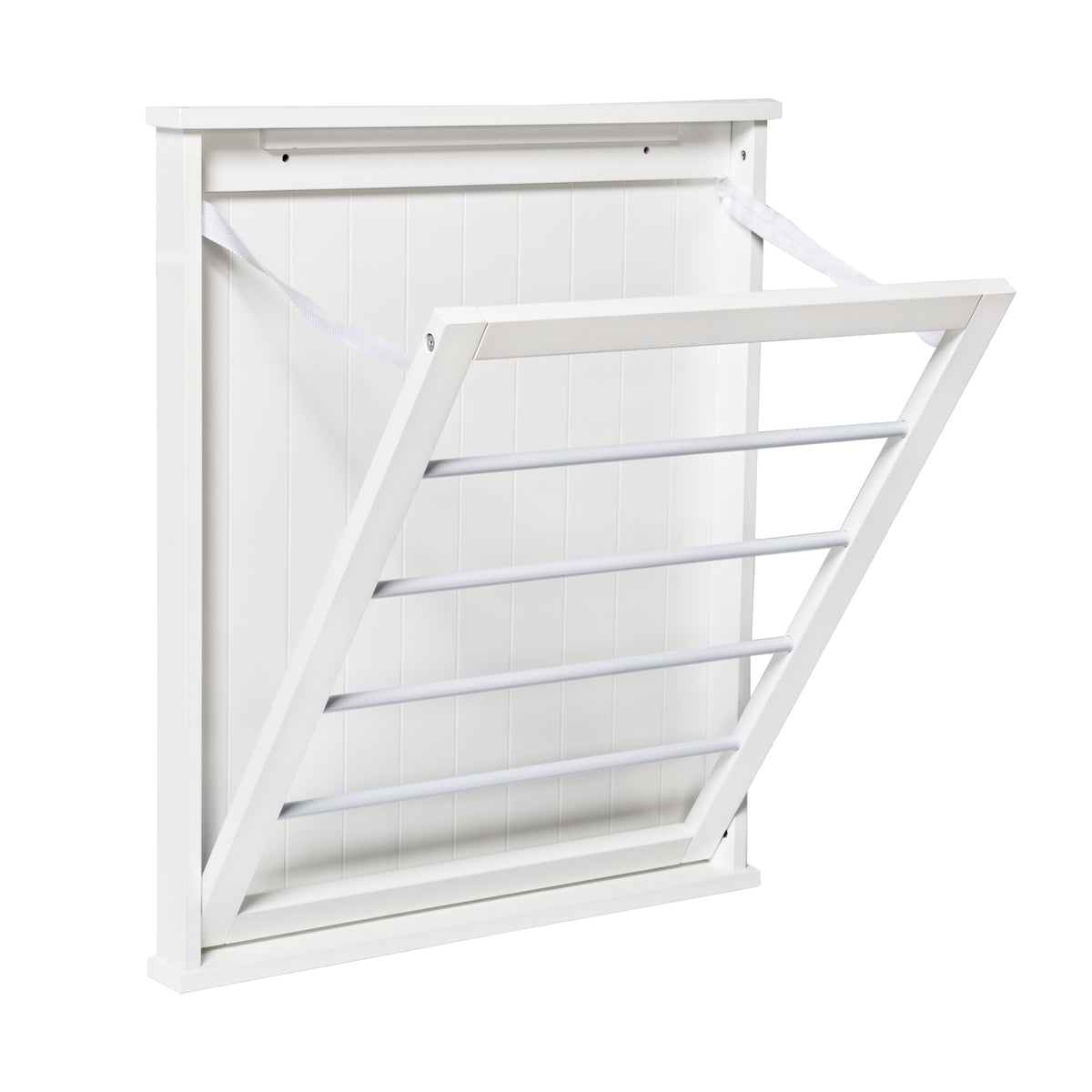 White Folding Over-the-Door or Wall-Mount Drying Rack (80-Feet)