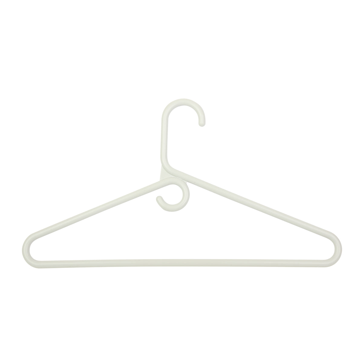 Quality White Hangers 10-Pack - Super Heavy Duty Plastic Clothes
