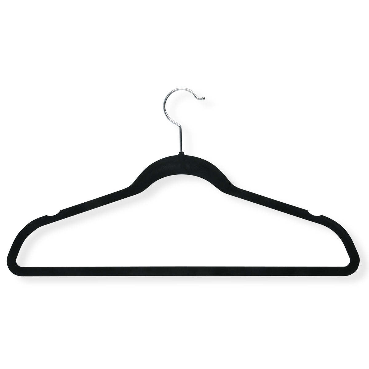 Made By Design 19pk Non Slip Velvet pant Hangers in black, READ