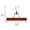 Cherry Finish Wood Pant Clamp Hangers (16-Pack)