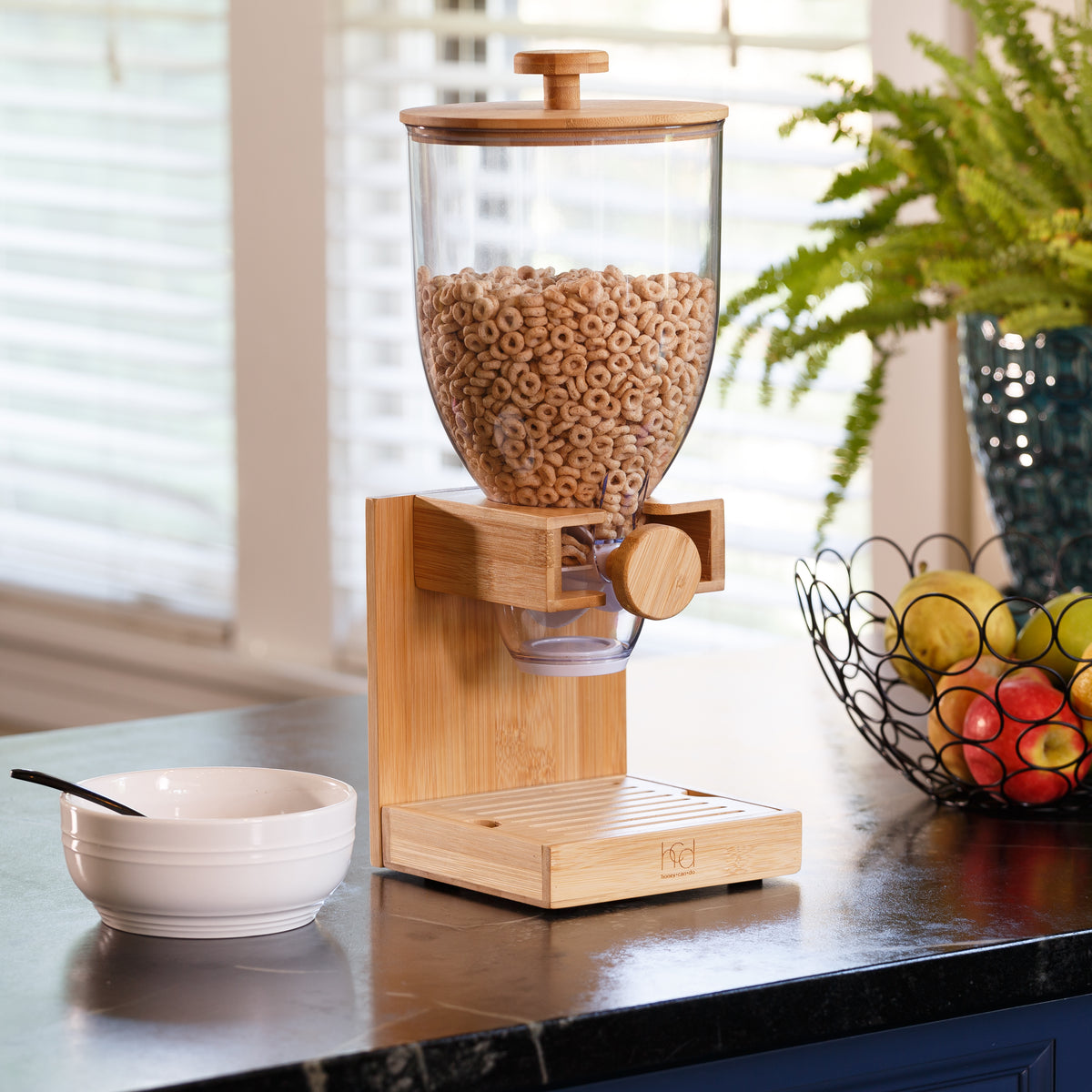 Natural Bamboo Single Cereal Dispenser