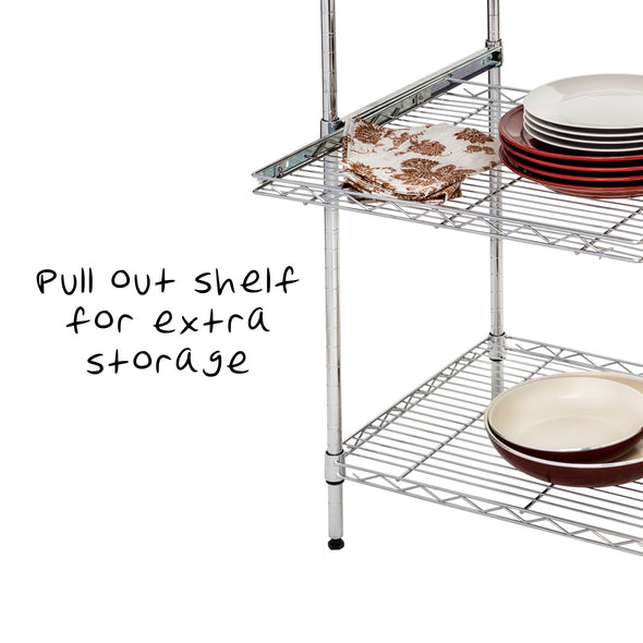 SHF-09256: Adjustable shelves hold up to 200-lbs each