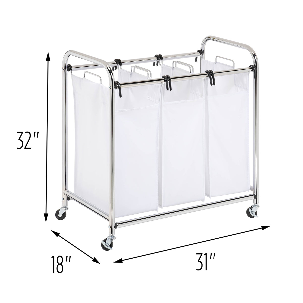 Orders Honey-Can-Do® Heavy Duty 3-Section Laundry Sorter