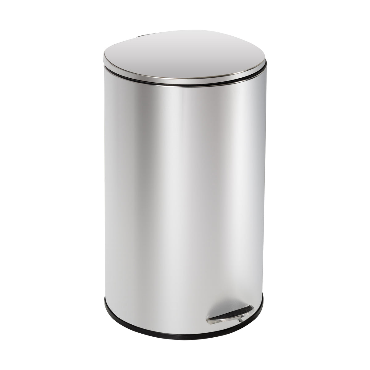 Fingerhut - Honey-Can-Do Stainless Steel Step 13-Gallon Trash Can