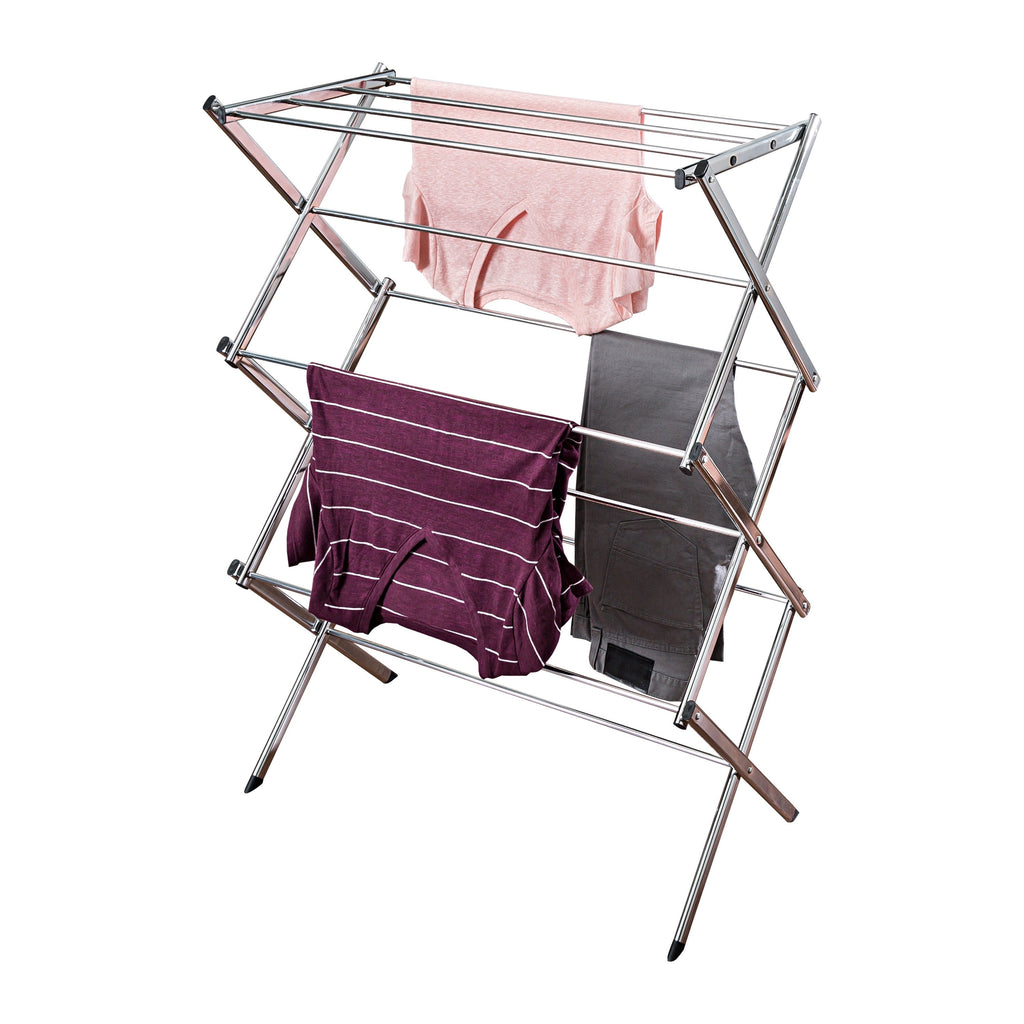 Chrome Drying Rack Chrome Commercial Folding Accordion Drying Rack