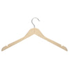 Maple Finish Wood Shirt Hangers (20-Pack)