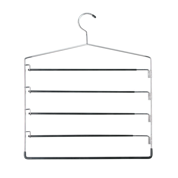 Chrome 5-Tier Swing Arm Pant Hangers (2-Pack)
