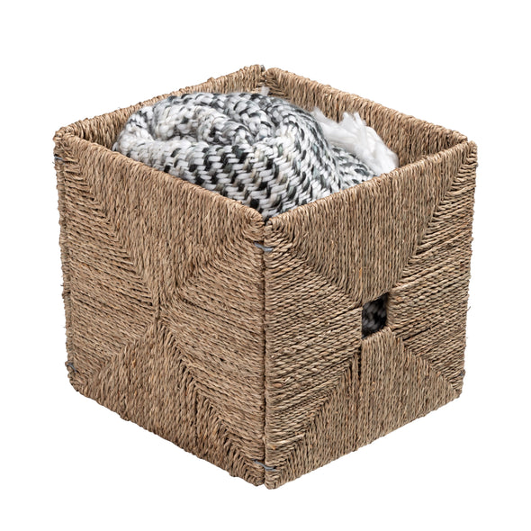 Natural Seagrass Collapsible Storage Basket