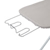 White/Gray Steel 4-Leg Ironing Board with Iron Rest and Cotton Heat-Resistant Cover