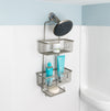 Satin Nickel 3-Tier Hanging Shower Caddy