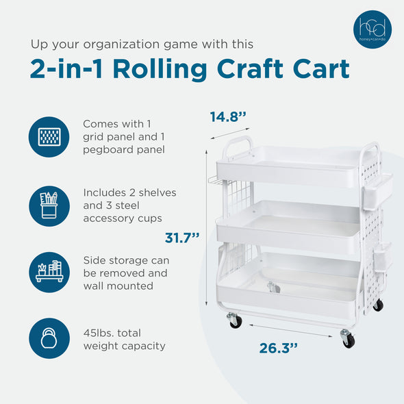 Dimensions: 26.3" L x 14.8" W x 31.77" H; 45 lb. weight capacity
