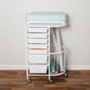 White 7-Drawer Rolling Craft Storage Cart