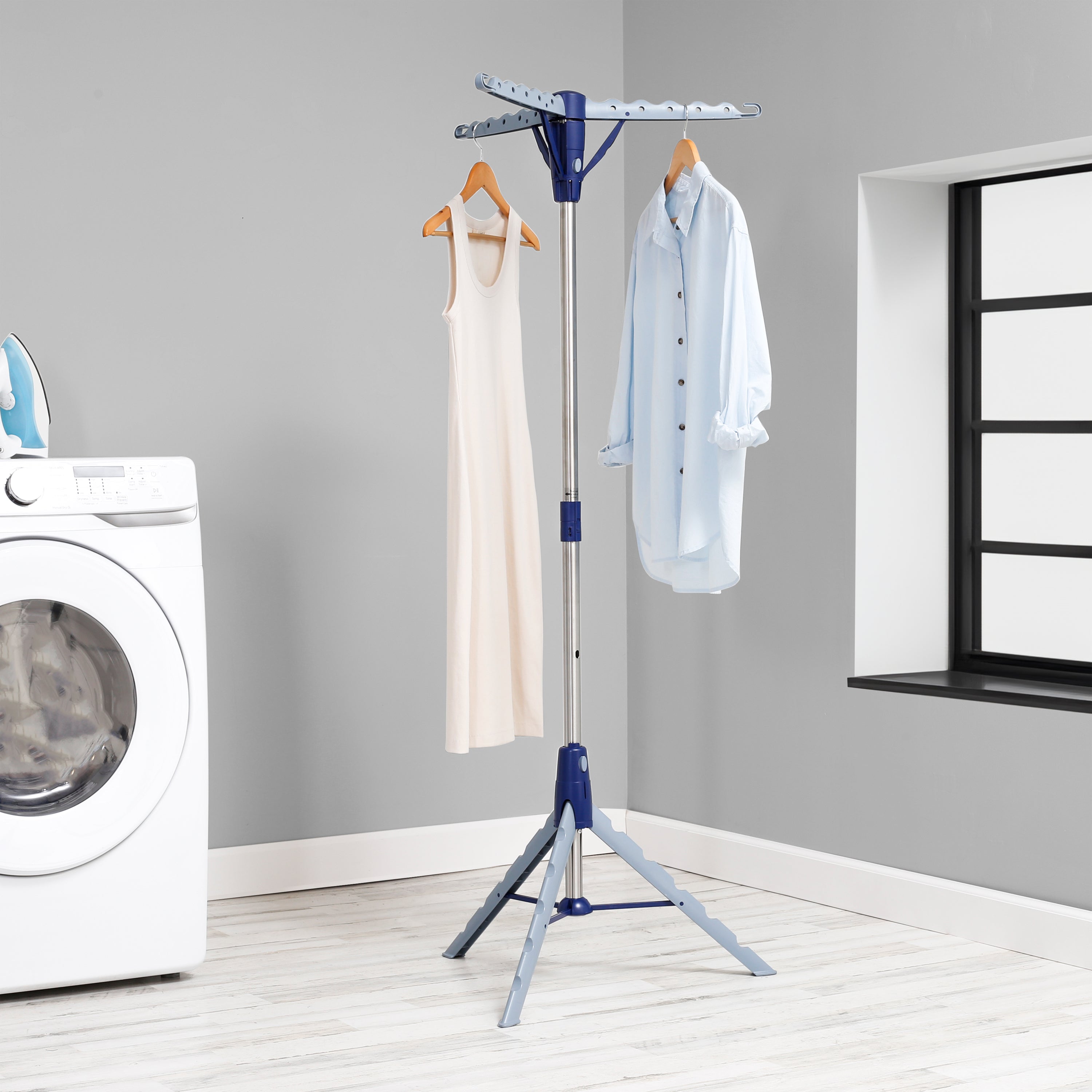 Tripod Clothes Dryer Garment Rack Indoor Laundry Hanger Folding