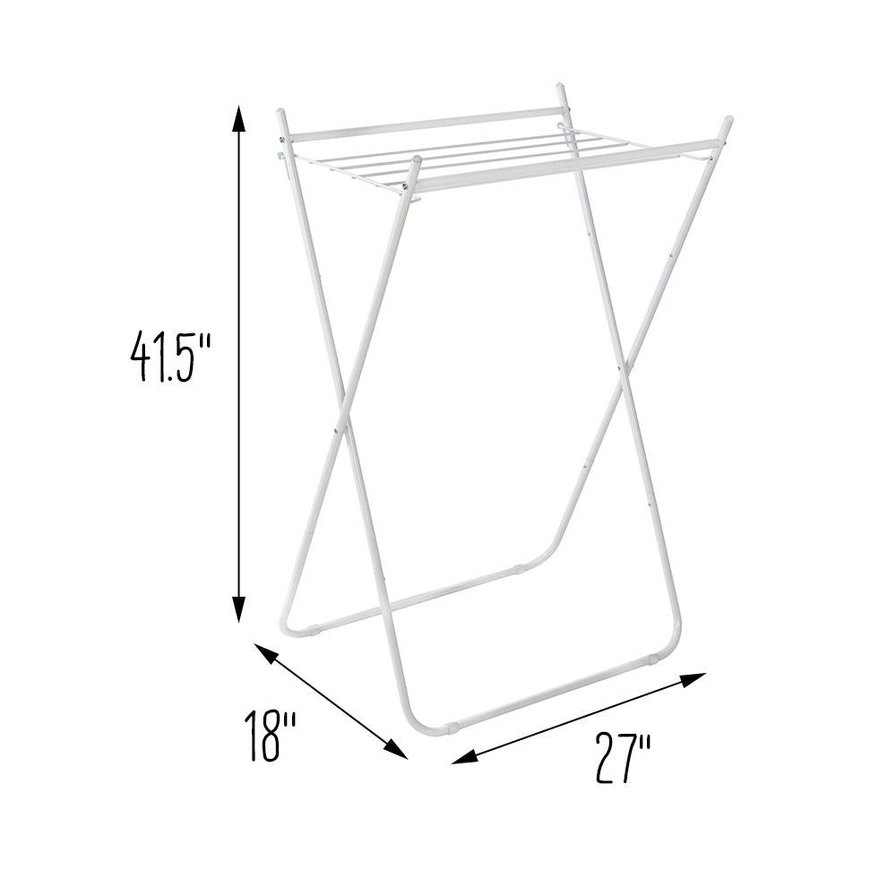 Drying Rack Measuremtns White Metal Collapsible Clothes Drying Rack
