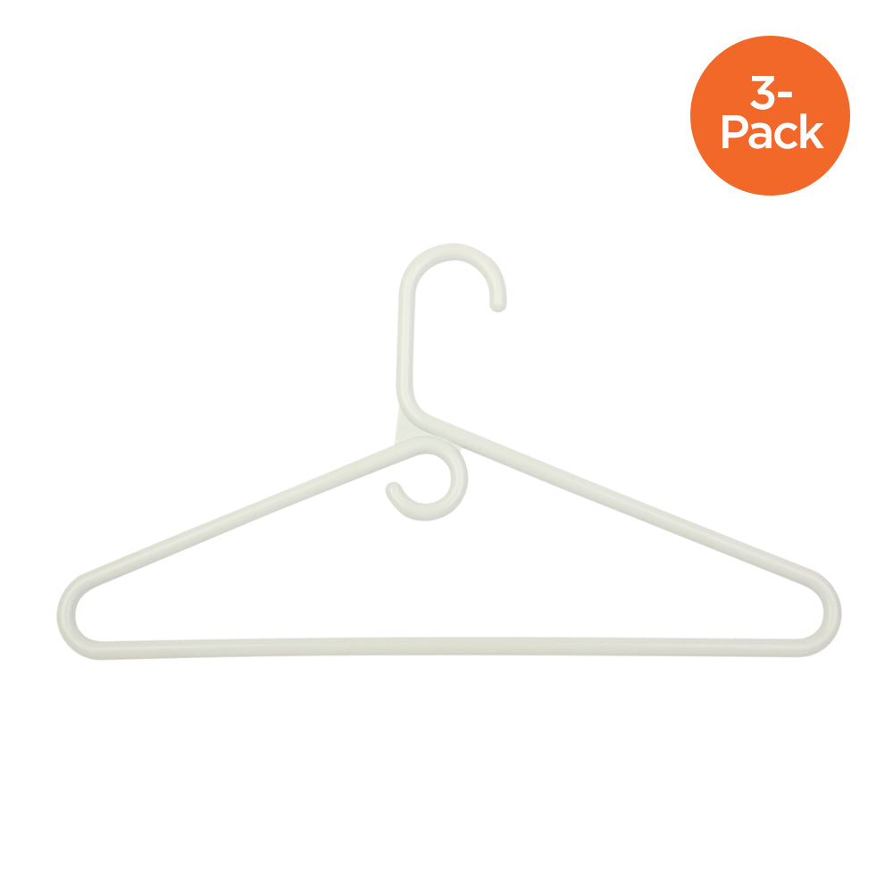 Hanger Central Recycled Black Heavy Duty Plastic Top Hangers with