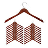 Cherry Finish Wood Shirt Hangers (20-Pack)