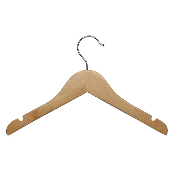 Kids Wood Shirt Hangers (10-Pack)