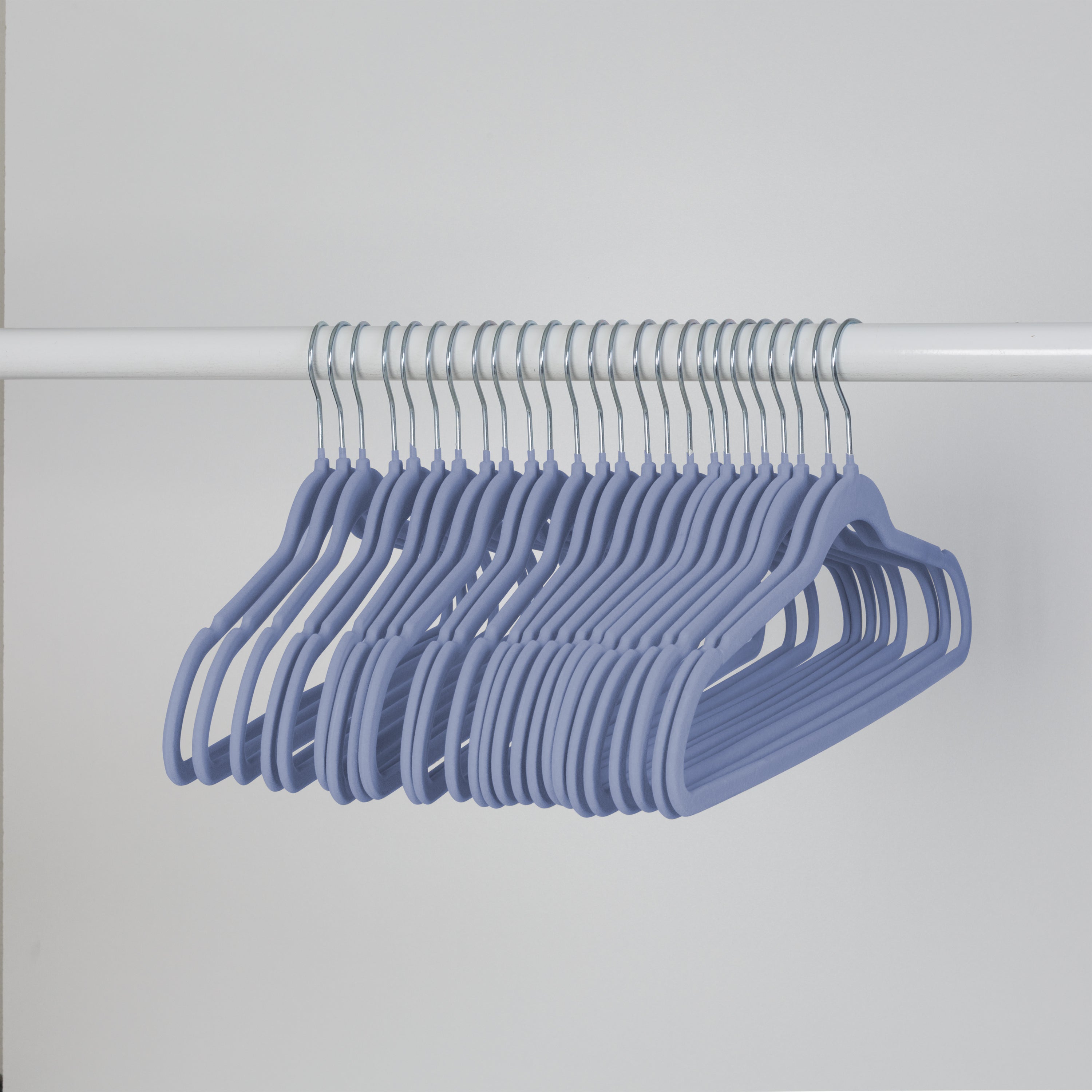 Honey-Can-Do Cobalt Slim-Profile Non-Slip Velvet Hangers (25-Pack)
