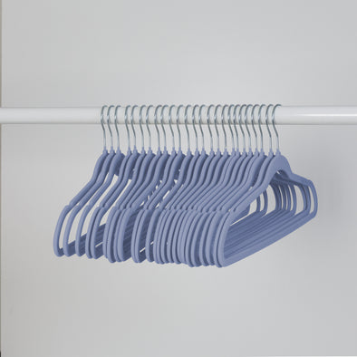 Cobalt Slim-Profile Non-Slip Velvet Hangers (25-Pack)