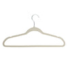 Warm Gray Slim-Profile Non-Slip Velvet Hangers (25-Pack)
