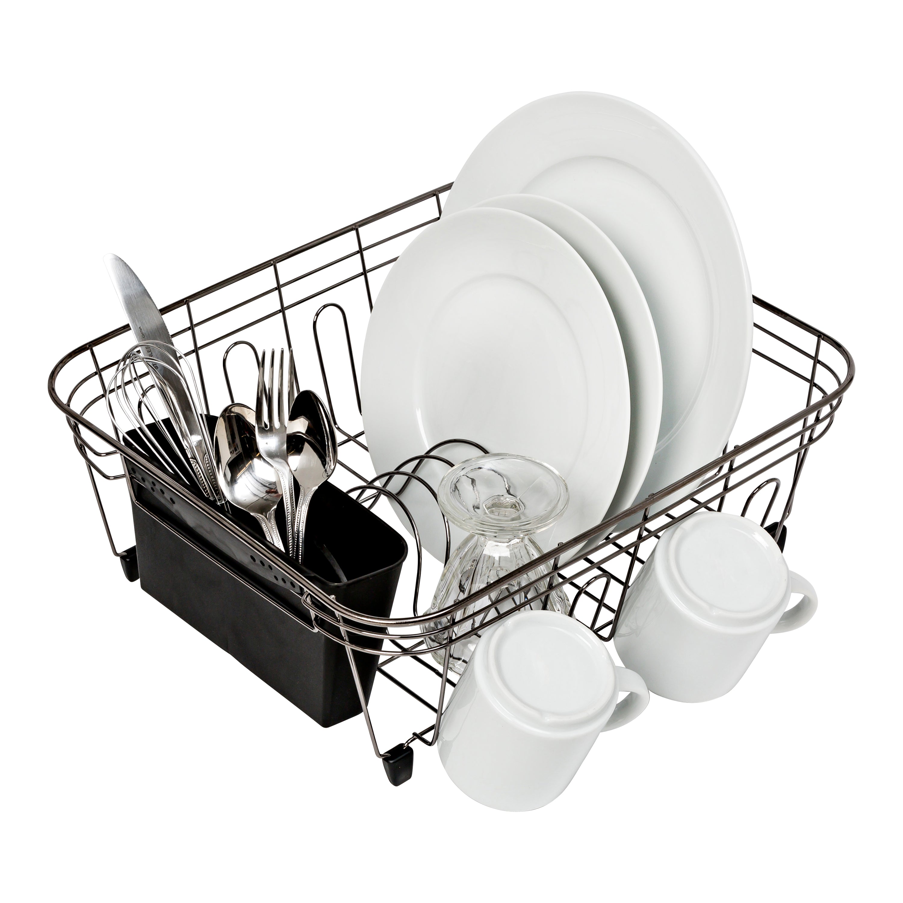 Small Dish Drying Rack Kitchen Sink Drainer Organizer Cutlery