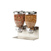 Chrome/Silver Double Commercial Cereal Dispenser