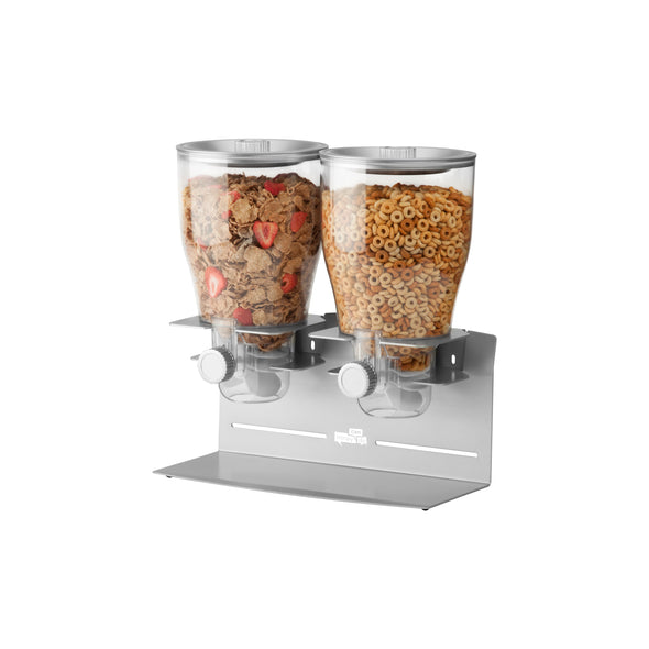 Chrome Double Commercial Cereal Dispenser