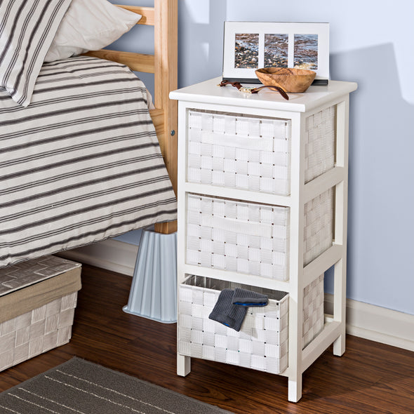 Versatile small cabinet tidies up an office, bedroom, or bathroom