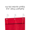 Red Over-The-Door Holiday Gift Wrap Organizer