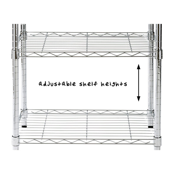 Chrome 6-Tier Heavy-Duty Shelving Unit With 400-lb Weight Capacity