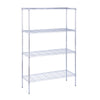 Chrome 4-Tier Adjustable Shelving Unit with 350-lb Per-Shelf Capacity