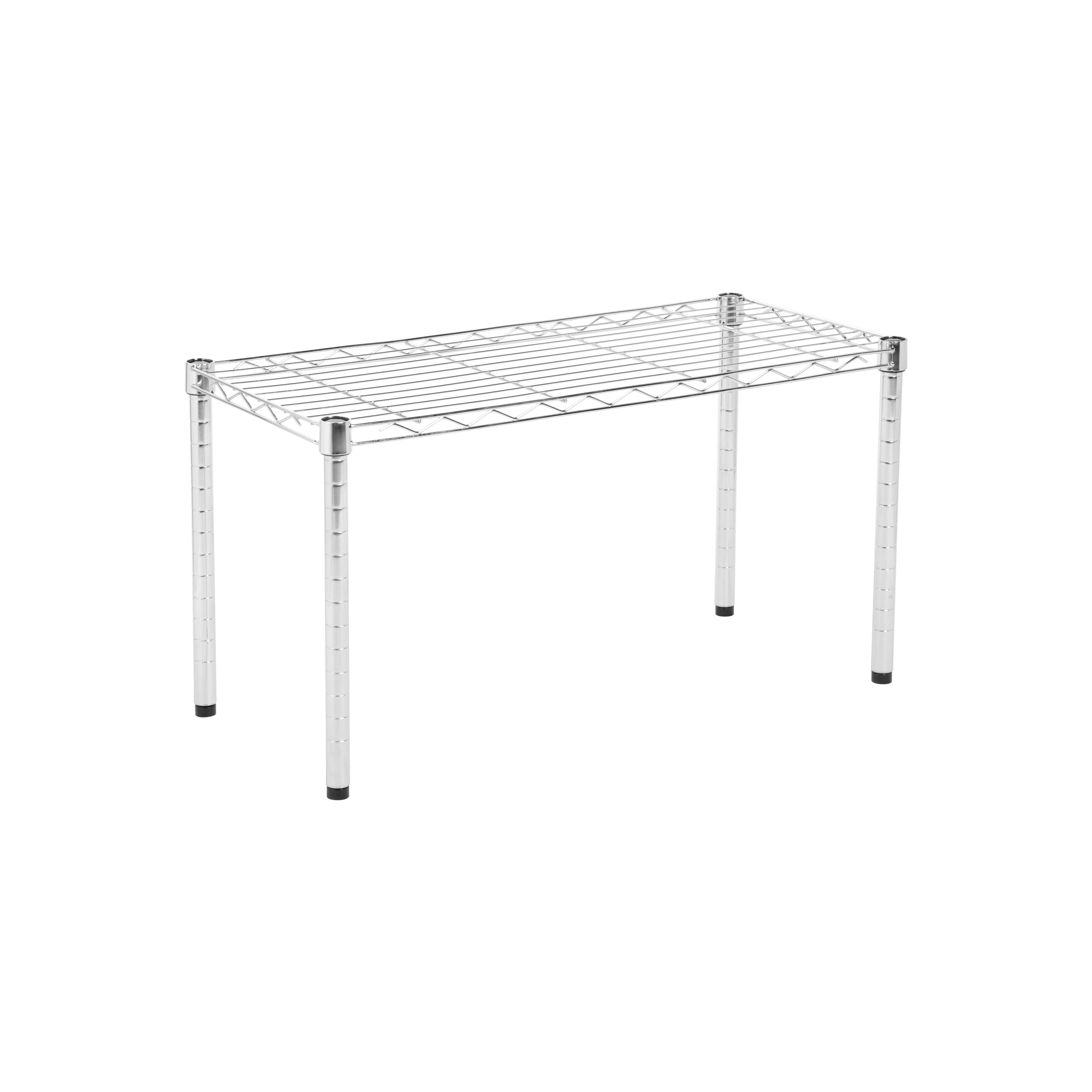 Chrome Small Adjustable Wire Table