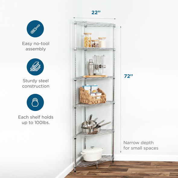 Dimensions: 16" L x 10" W x 72" H; 600 lb weight capacity