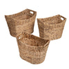 Natural Water Hyacinth Large Nesting Baskets (Set of 3)