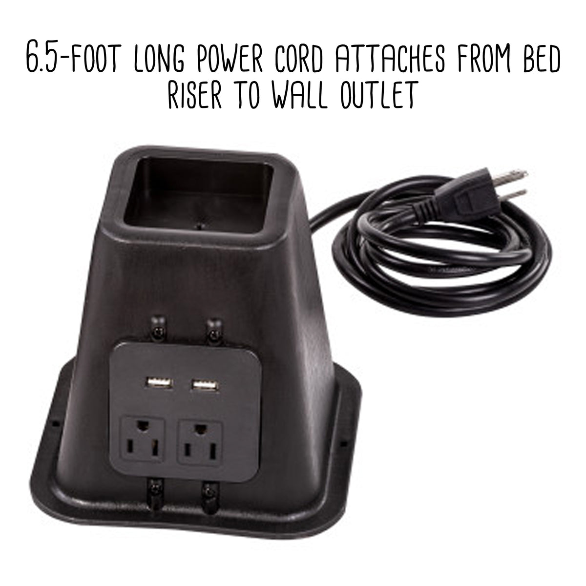 Bed Risers With Outlets at Kevin Davidson blog
