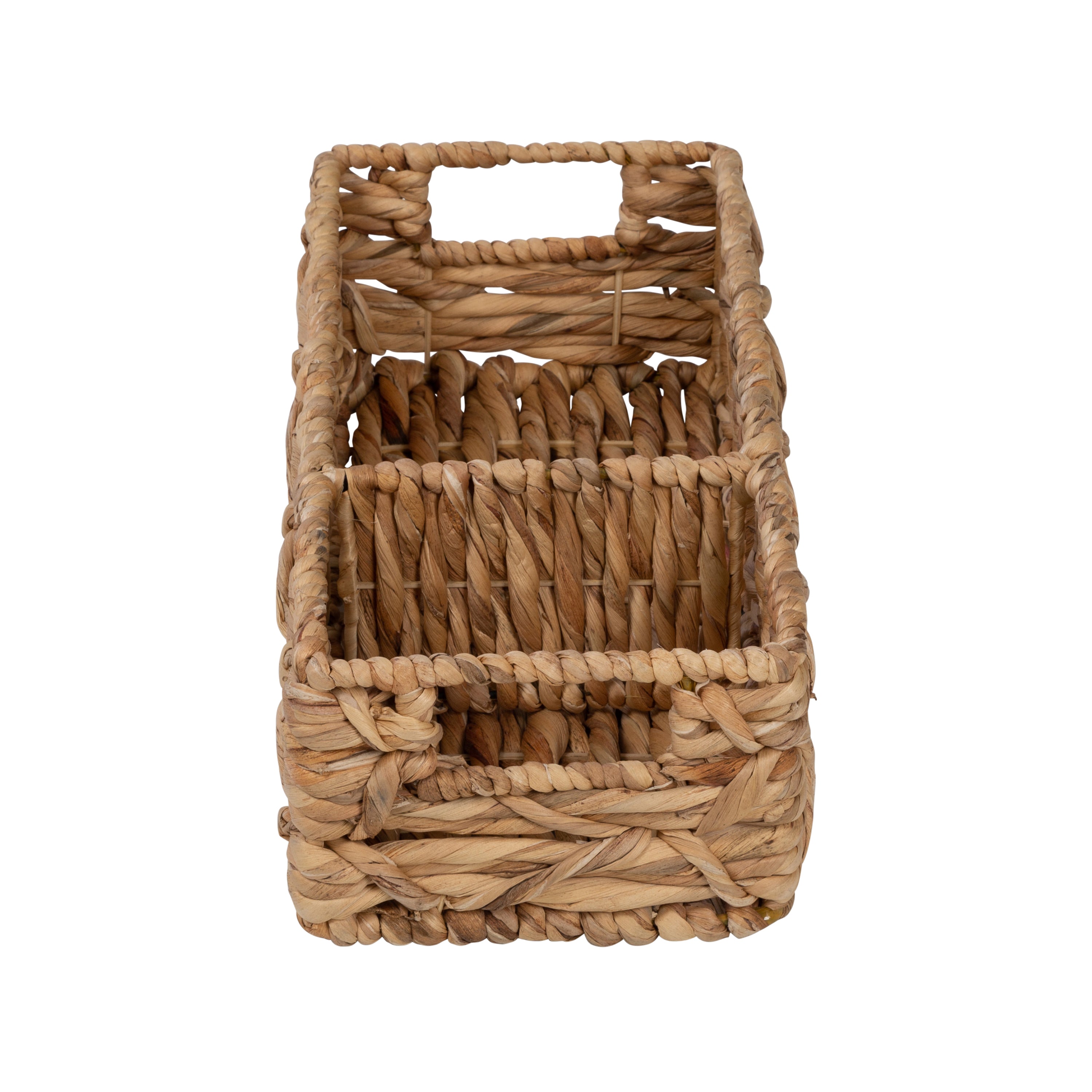 Organizer For Cosmetics 3 Sections Wicker Baskets for Shelves Hand-Woven Storage  Baskets Bathroom Organization Water