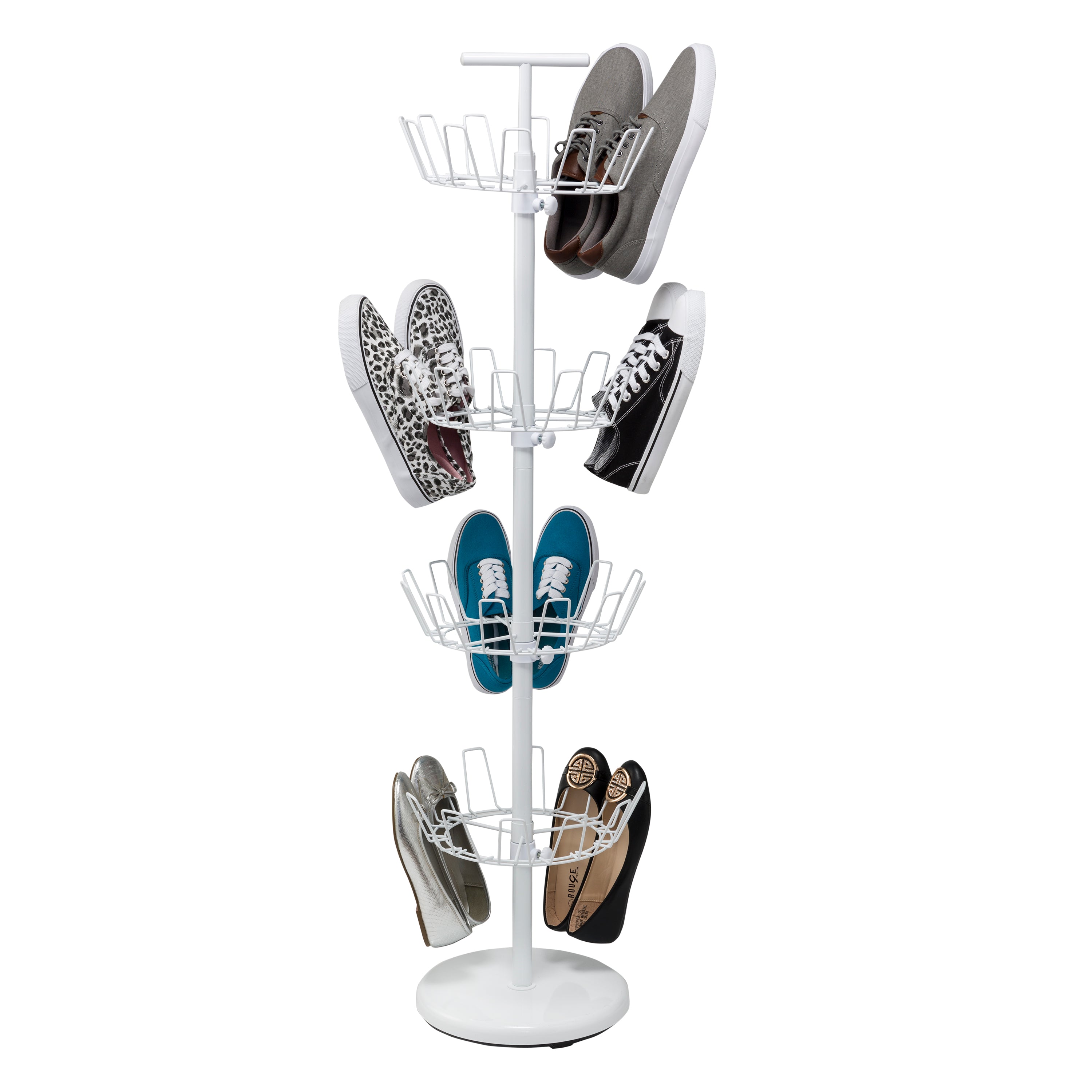 Honey-Can-Do SHO-01197 four-tier revolving shoe tree