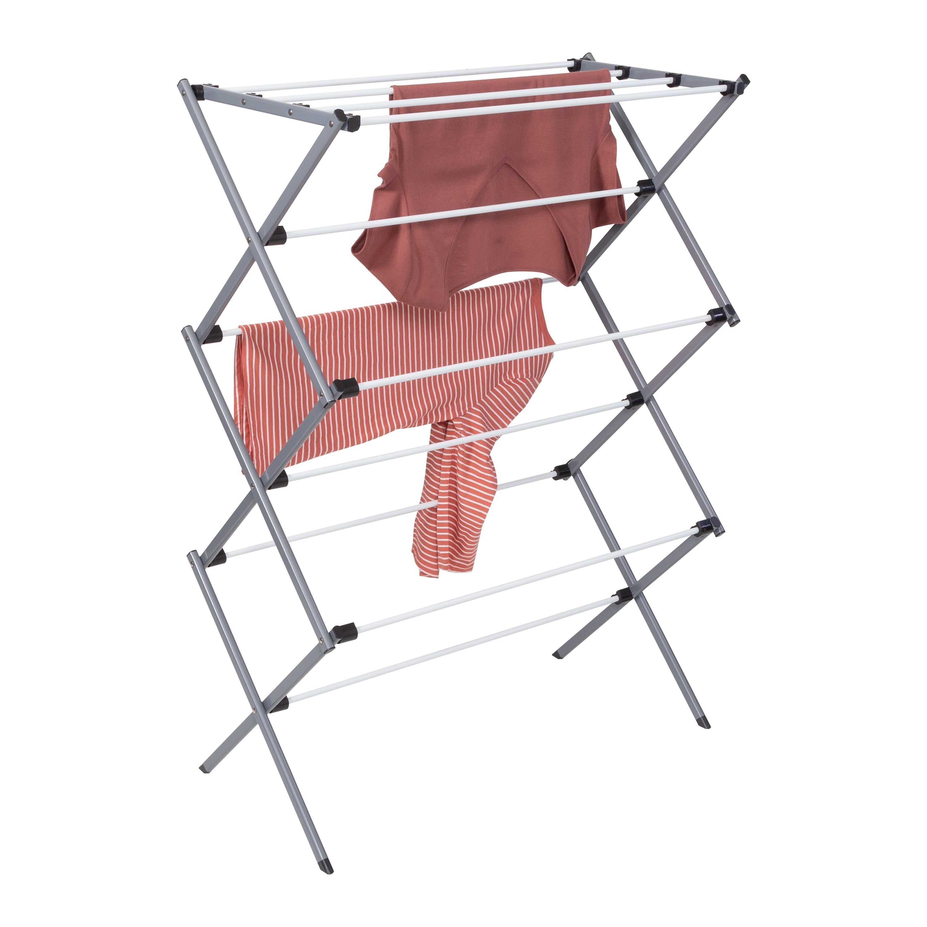 KINGRACK Clothes Drying Rack, 3-Tier Collapsible Laundry Rack