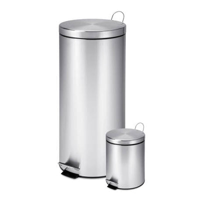30L & 3L Stainless Steel Trash Can Combo - honeycando.com