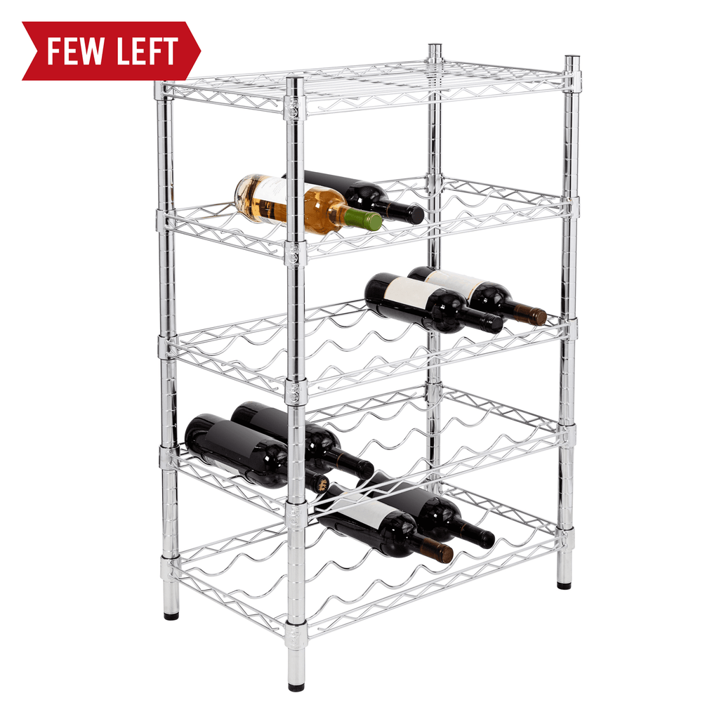 Spinella 4 Bottle Hanging Wine Bottle and Glass Rack Finish: Chrome