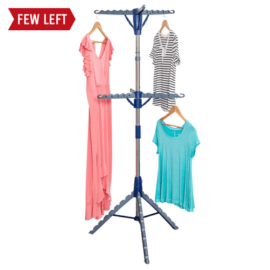 Top tier extends clothes up to six feet off the floor to flutter in the breeze