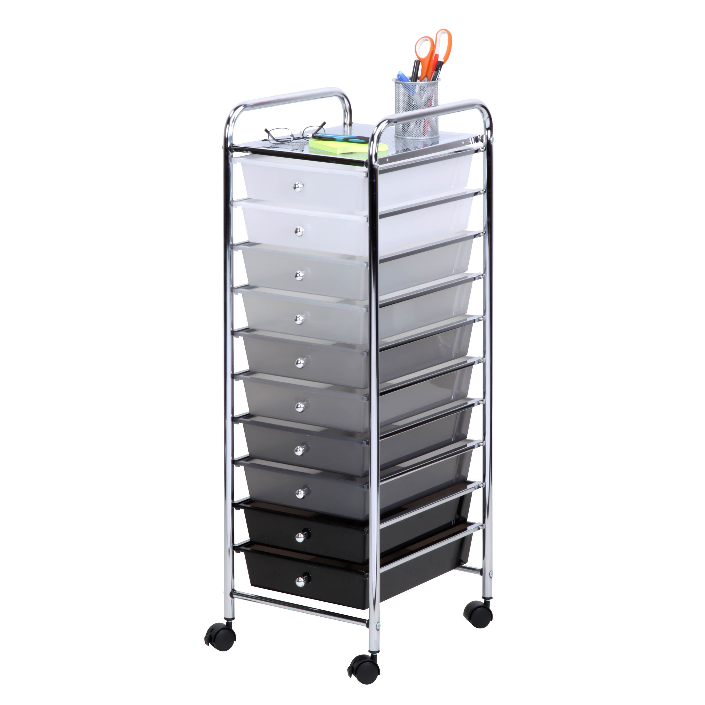 Honey-Can-Do 15-Drawer Metal Rolling Storage Cart 