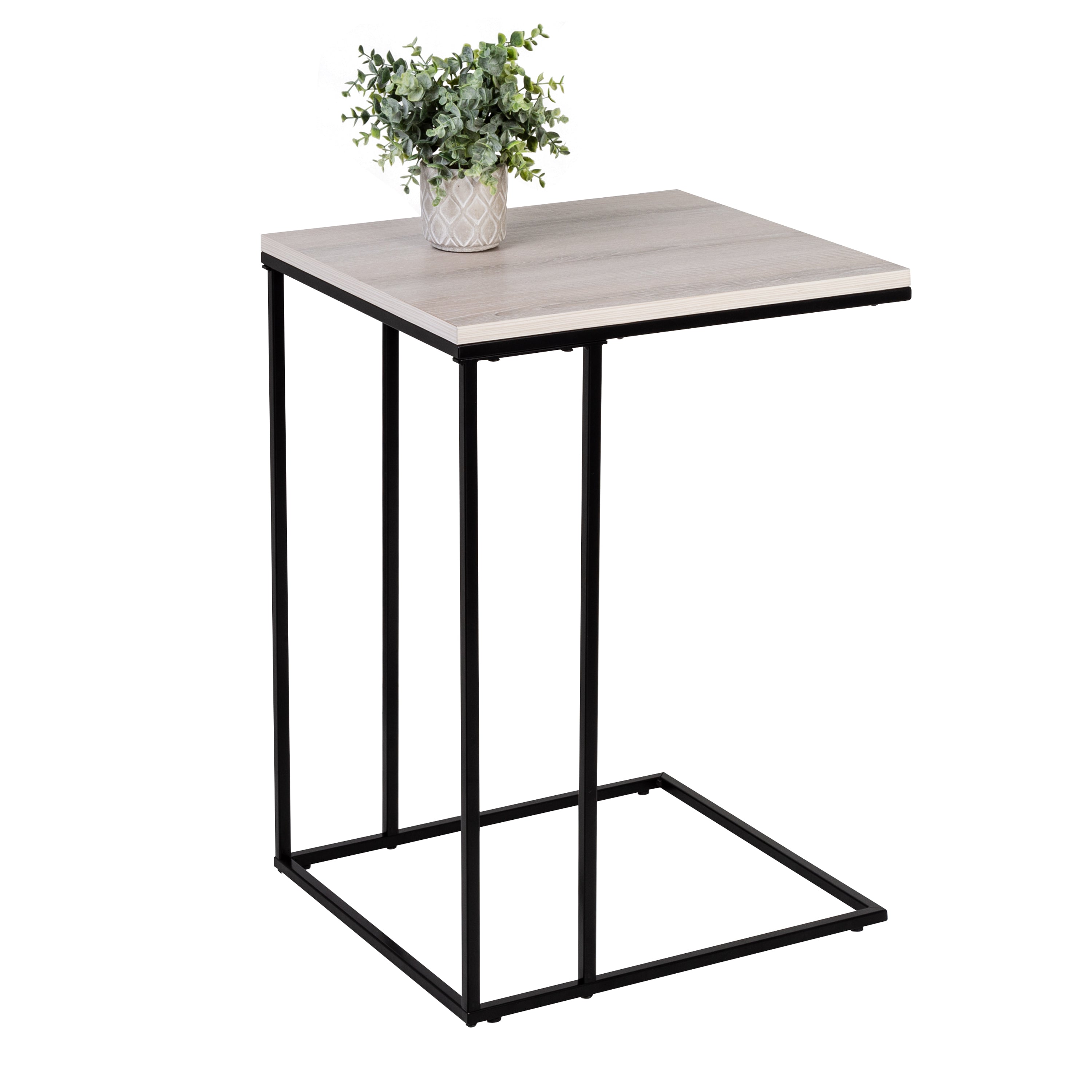 Black Square Nesting Side Tables (Set of 2)