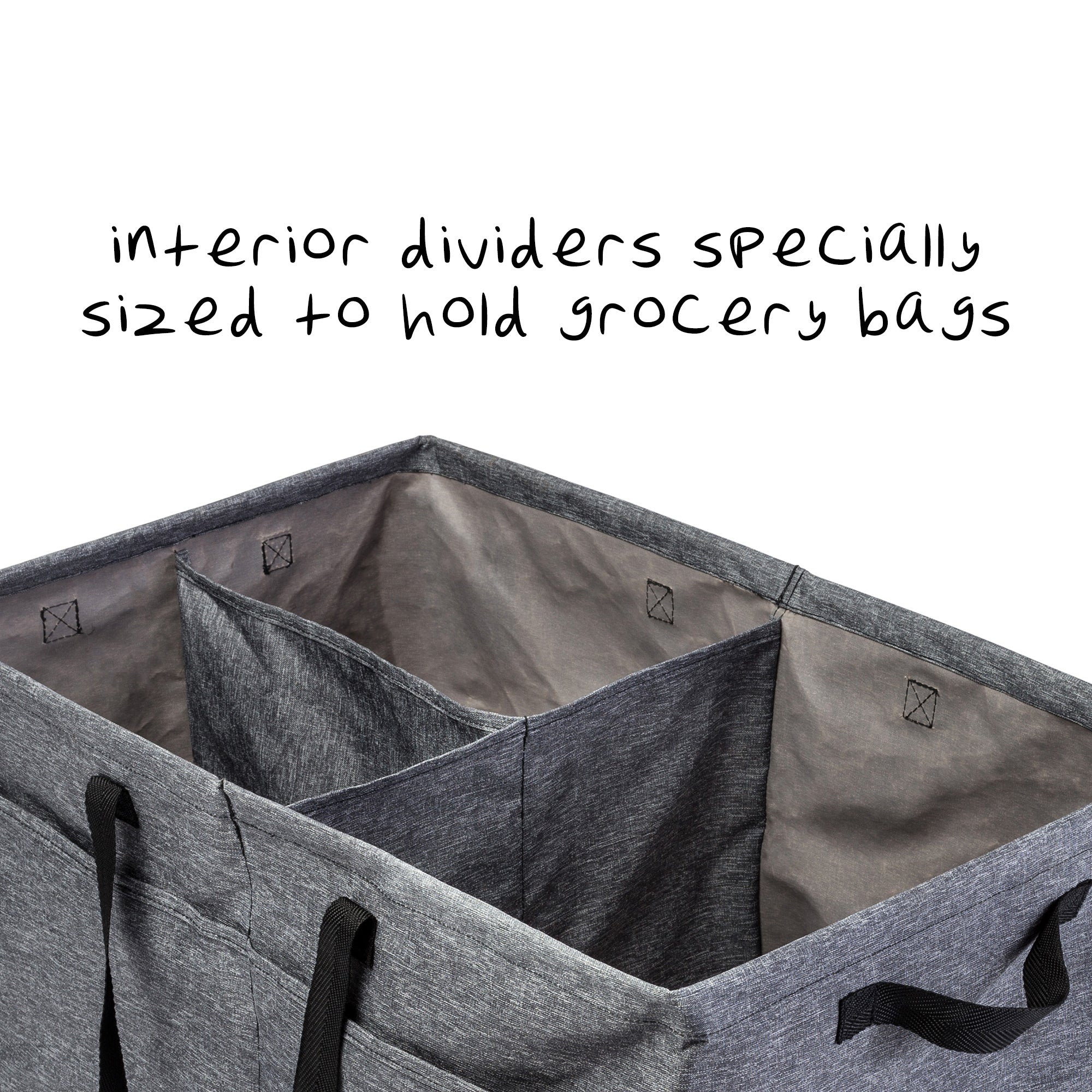 Gray Polyester Folding Large Trunk Organizer - Main Image